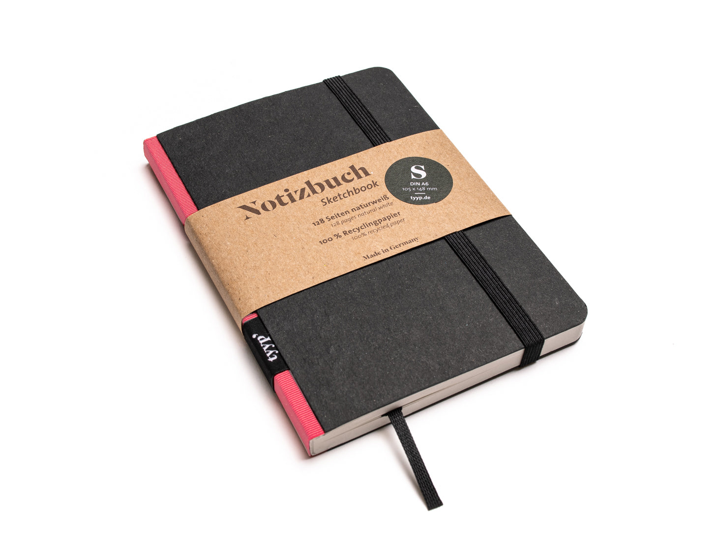 SALE - Nachhaltiges Notizbuch A6 aus 100 % Recyclingpapier „Klassik“