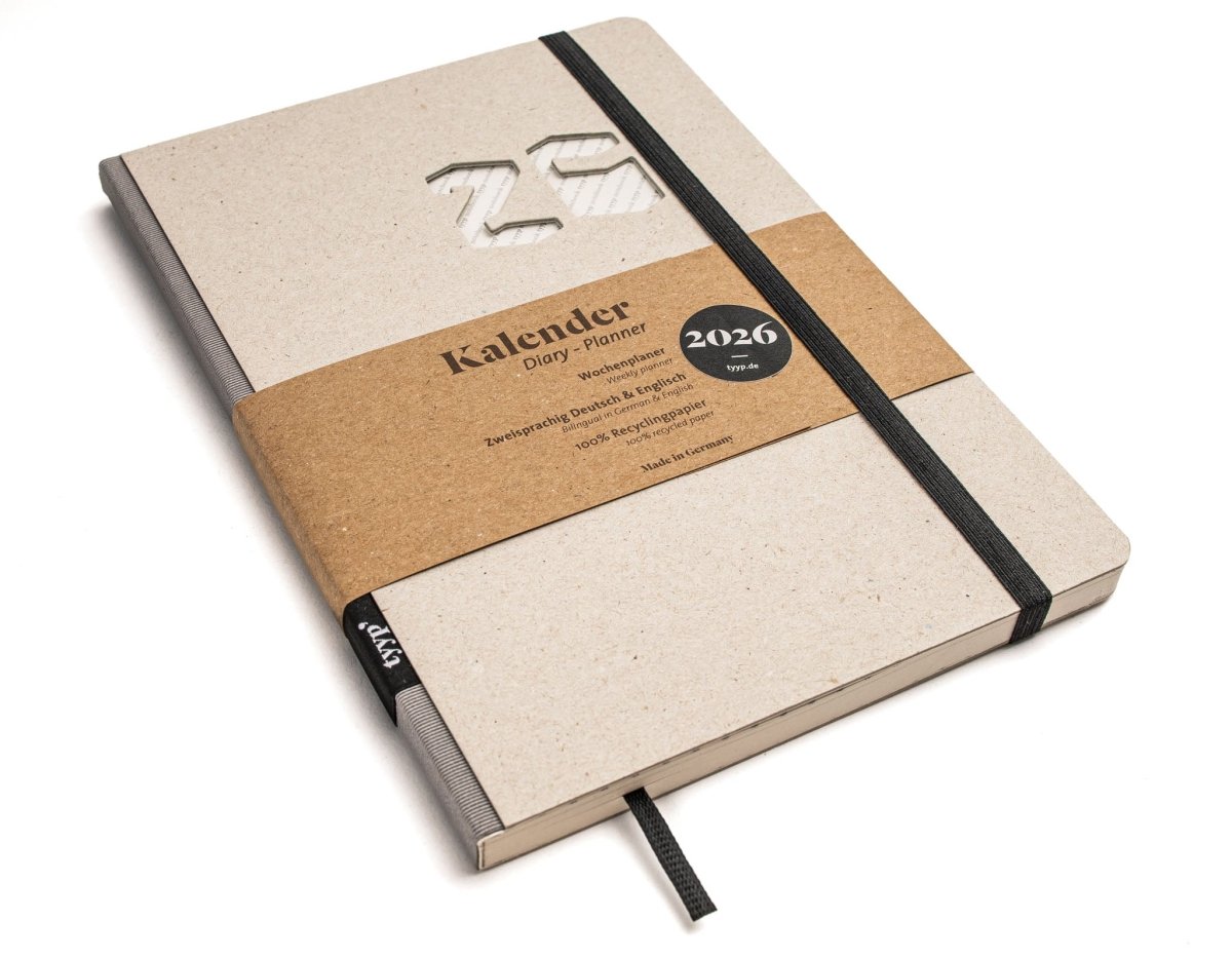 Taschenkalender 2026 – kompakt, klar, nachhaltig - tyyp