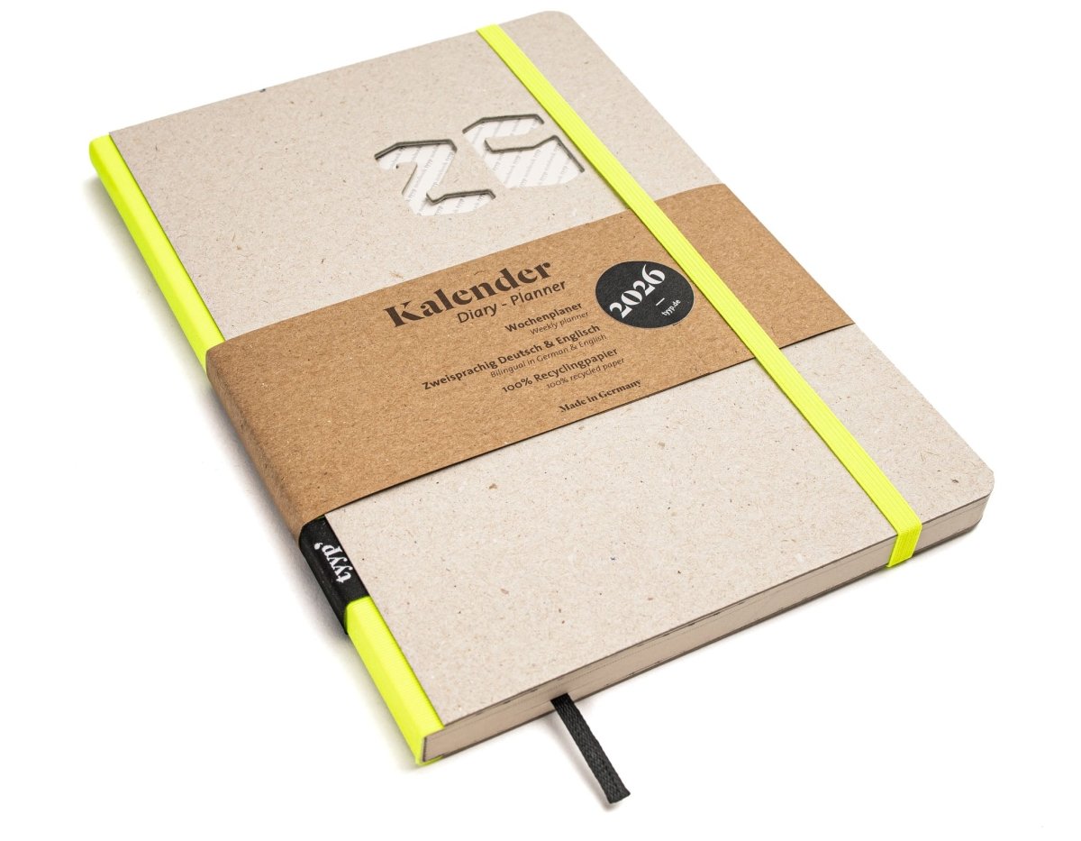 Taschenkalender 2026 – kompakt, klar, nachhaltig - tyyp