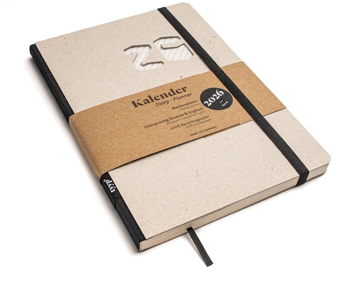 Taschenkalender 2026 – kompakt, klar, nachhaltig - tyyp