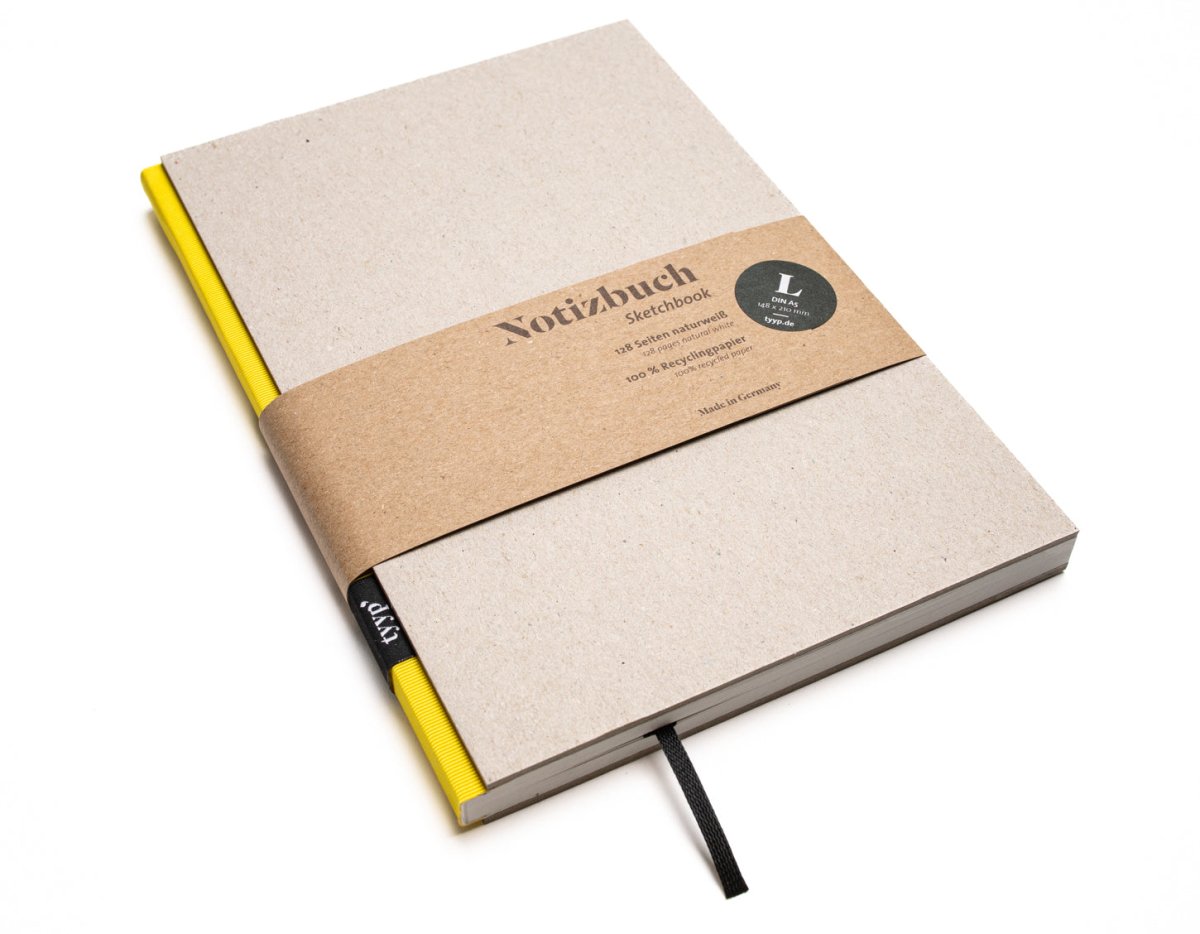 Design Notizbuch A5 aus 100 % Recyclingpapier „BerlinBook“ - tyyp