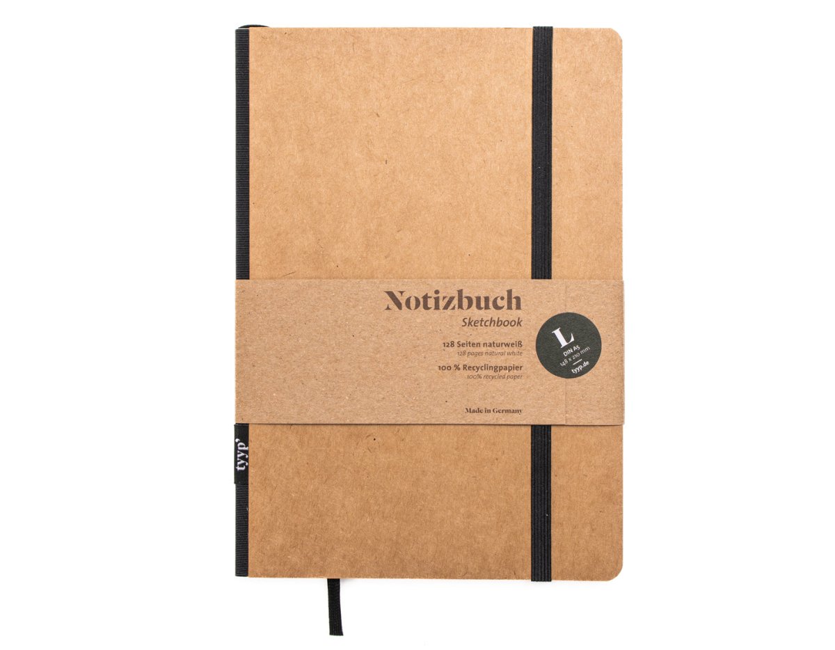 Nachhaltiges Notizbuch dotted A5 „Klassik“ - tyyp