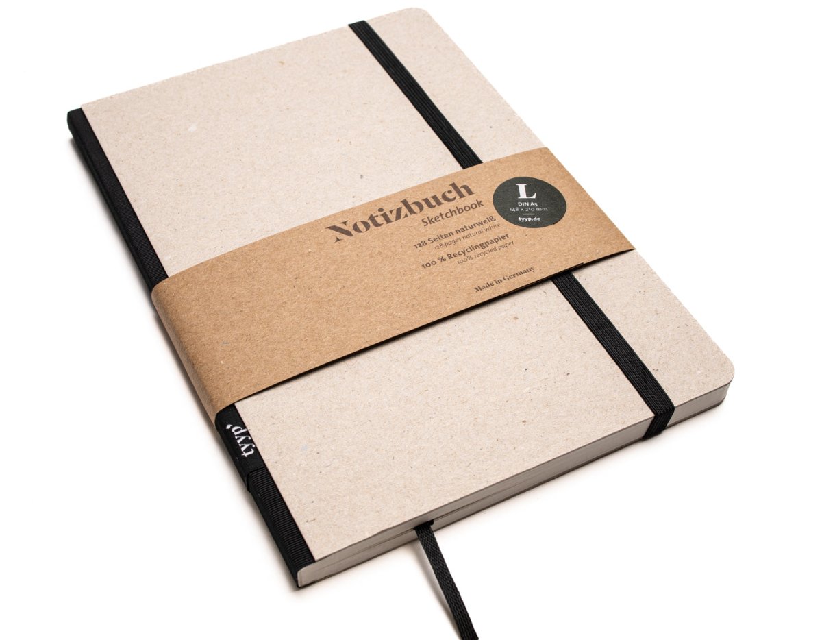 Nachhaltiges Notizbuch dotted A5 „Klassik“ - tyyp