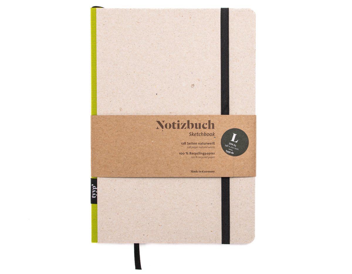 Nachhaltiges Notizbuch liniert A5 „Klassik“ - tyyp