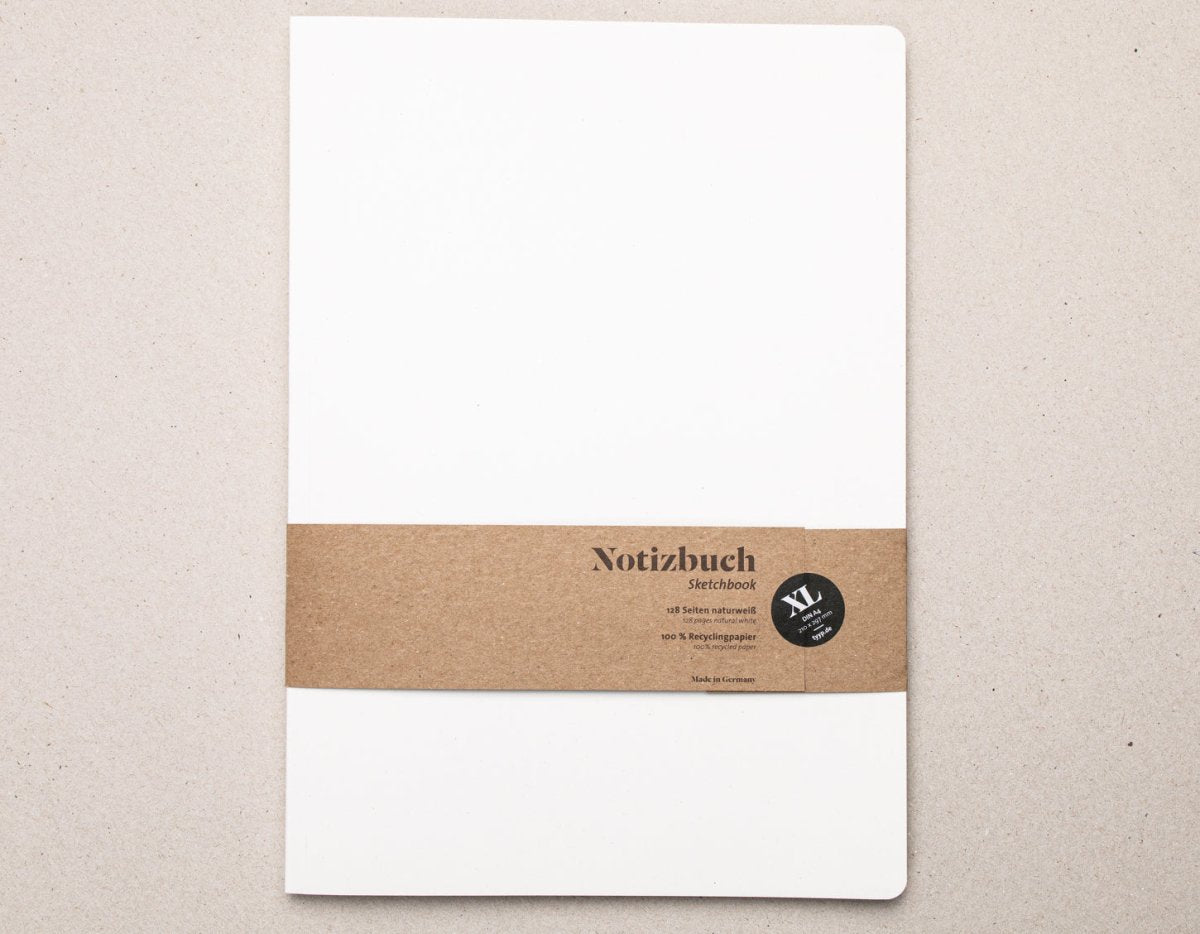 Notizbuch A4 Softcover aus 100 % Recyclingpapier „Blanko“ - tyyp