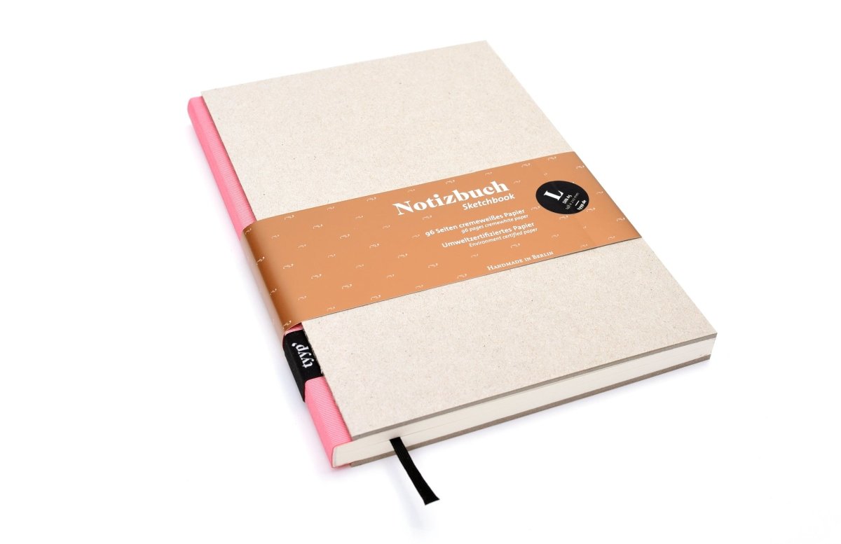 SALE - Design Notizbuch A5 aus 100 % Recyclingpapier „BerlinBook“ - tyyp