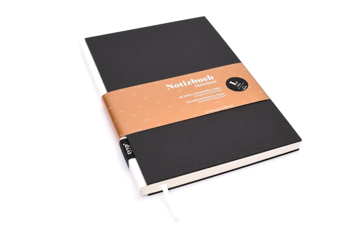 SALE - Design Notizbuch A5 aus 100 % Recyclingpapier „BerlinBook“ - tyyp