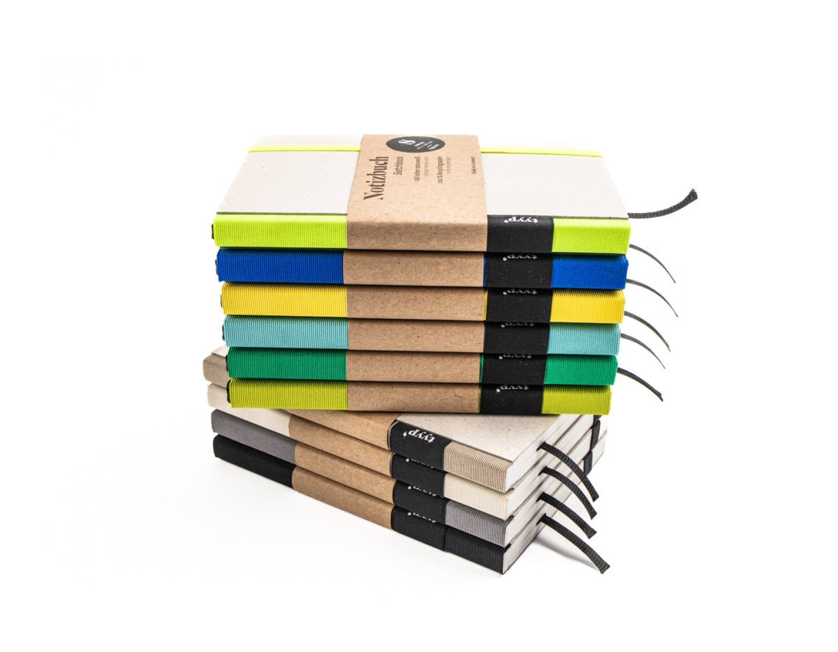 SALE - Nachhaltiges Notizbuch A6 aus 100 % Recyclingpapier „Klassik“ - tyyp