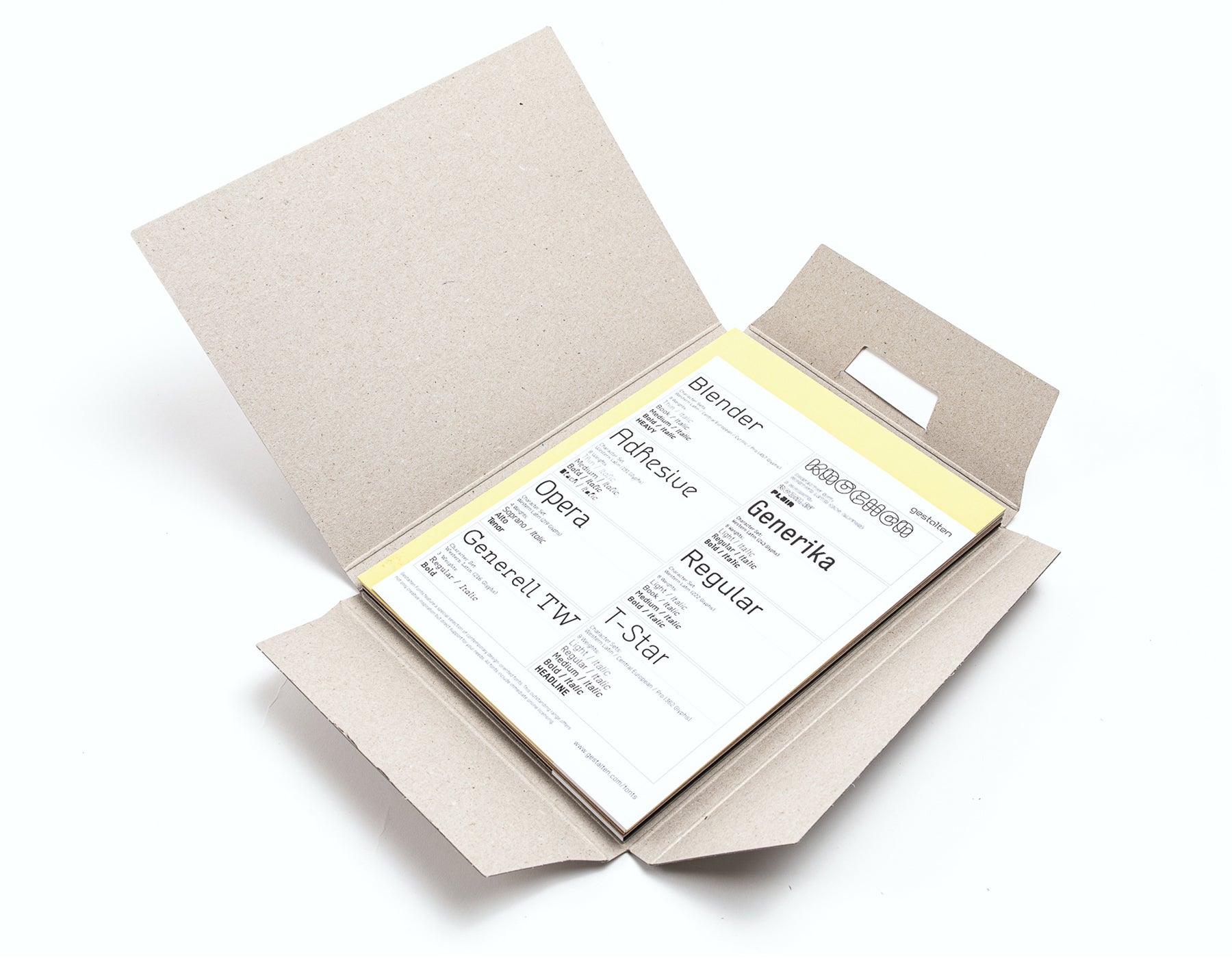 Konferenzmappe aus Recyclingkarton mit Dokumenten – ideal für Events, Workshops und Seminare