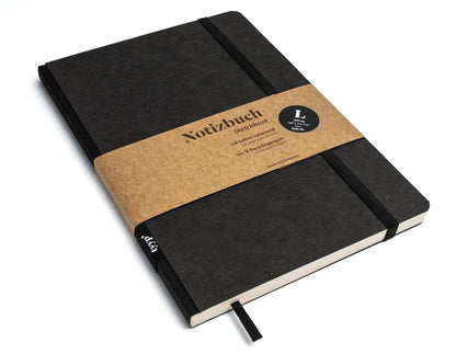 Farbiges Notizbuch A5 – Cover, Gummiband & Lesezeichen farblich abgestimmt - tyyp