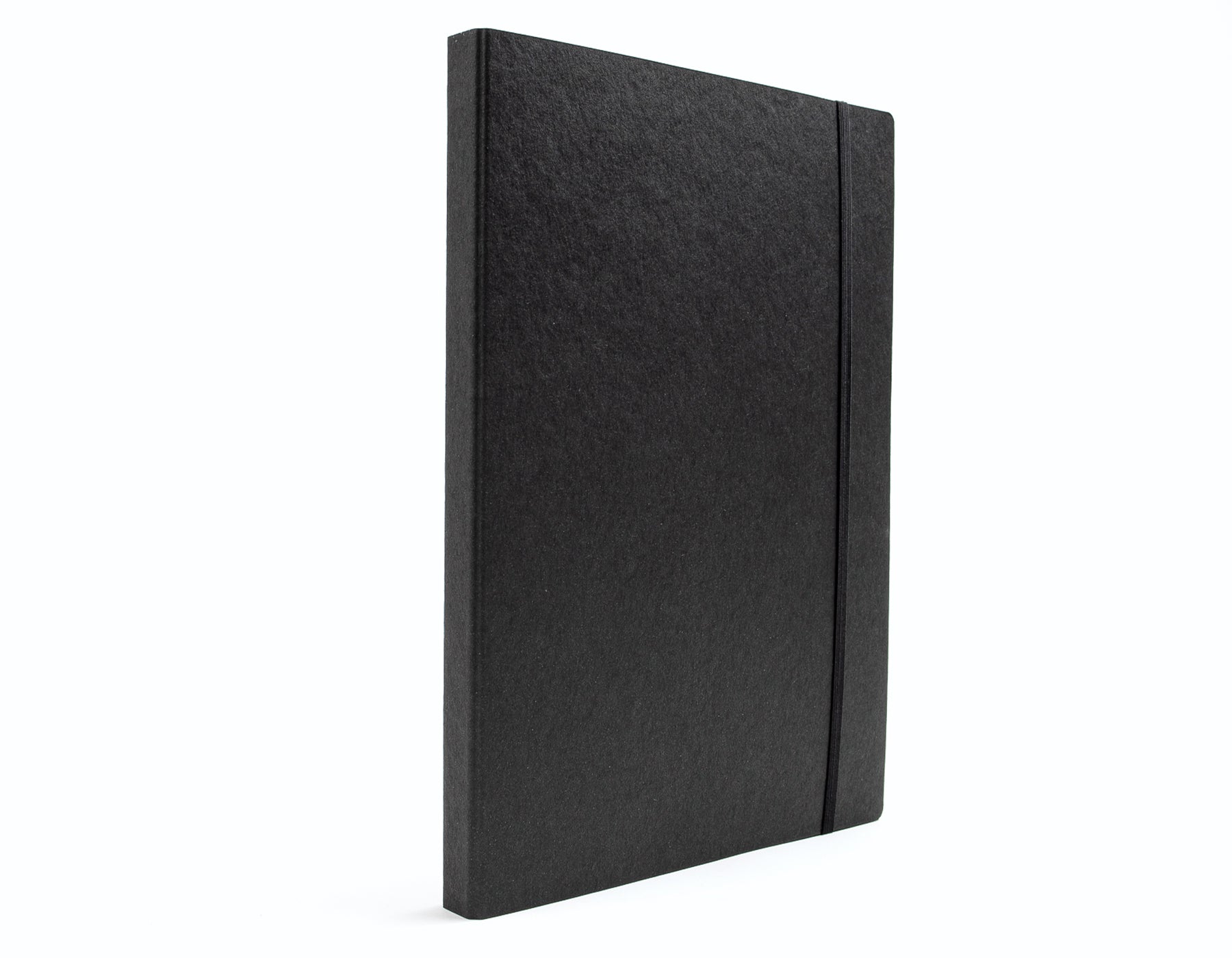 Schwarze Projektmappe aus Recyclingkarton – minimalistische Angebotsmappe für Unterlagen im Büro