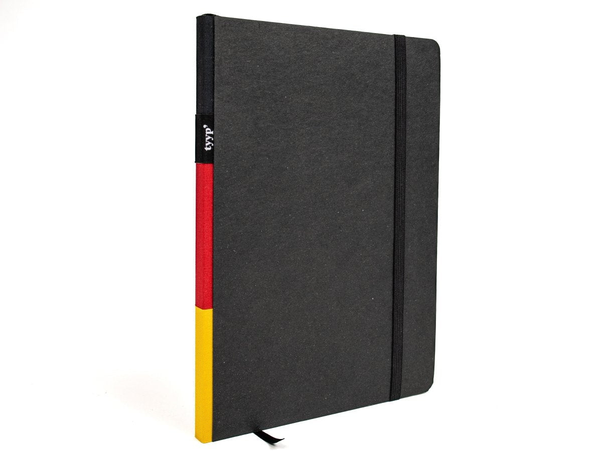 Notizbuch A5 „Klassik“ mit Logo - Prägung (10–100 Stück) (Recyclingpapier) - tyyp