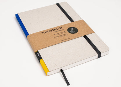 Notizbuch A5 „Klassik“ mit Logo - Prägung (10–100 Stück) (Recyclingpapier) - tyyp