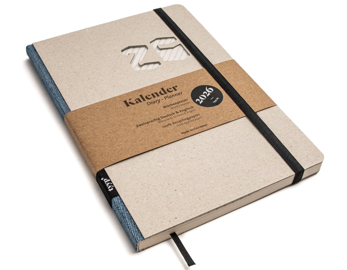 Taschenkalender 2026 – kompakt, klar, nachhaltig - tyyp