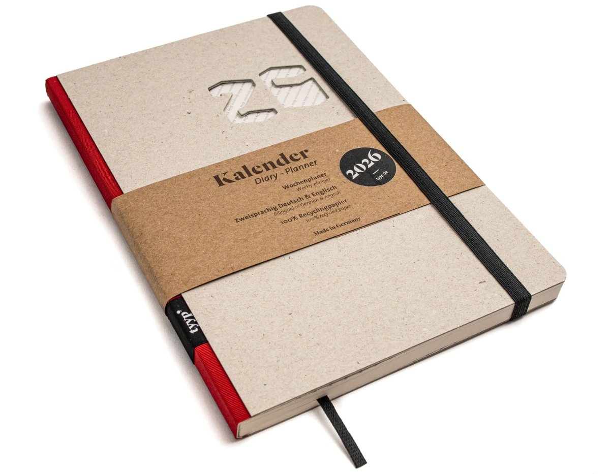Taschenkalender 2026 – kompakt, klar, nachhaltig - tyyp