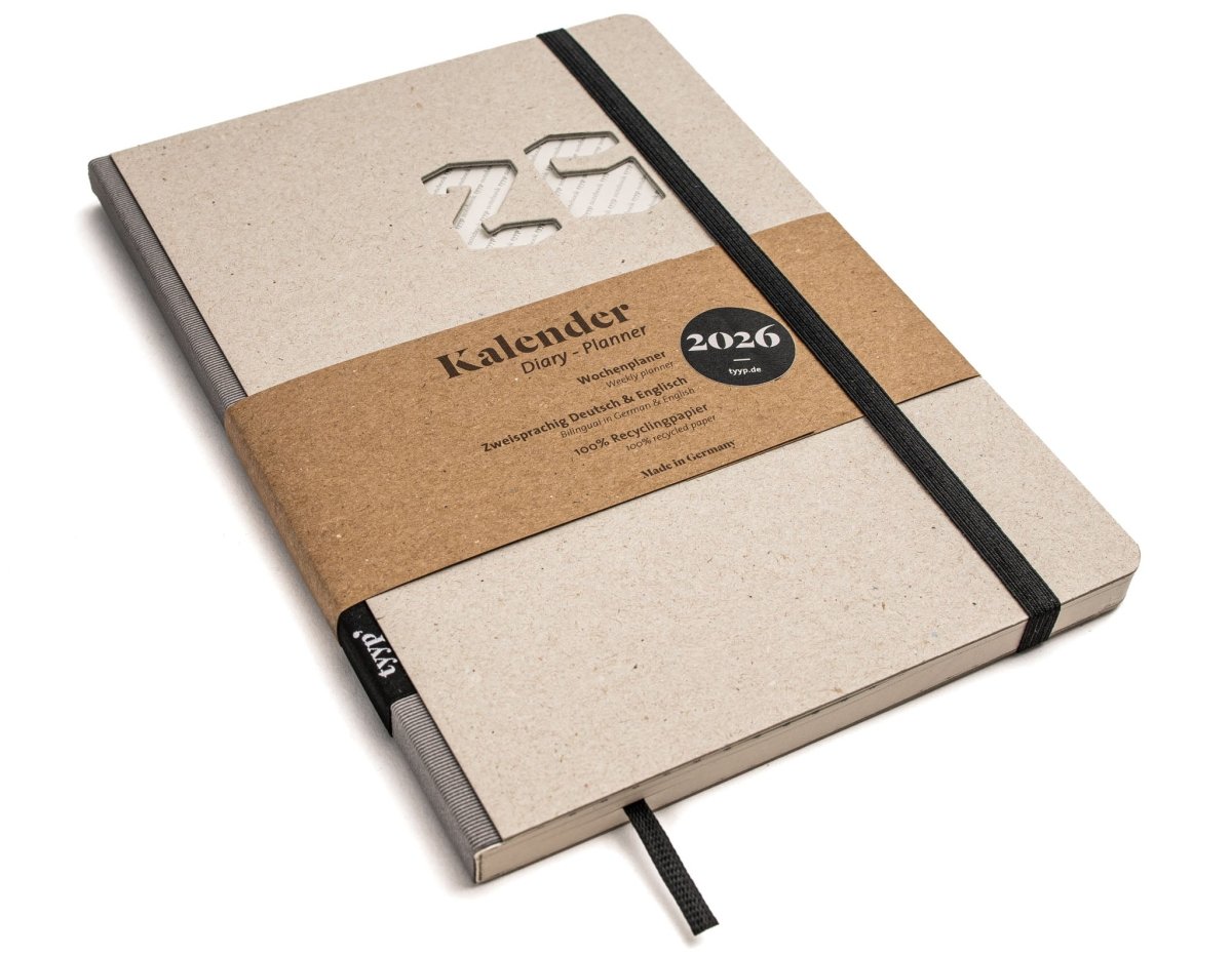 Taschenkalender 2026 – kompakt, klar, nachhaltig - tyyp
