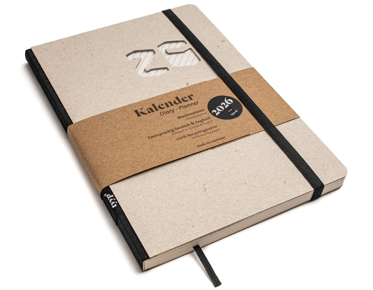 Taschenkalender 2026 – kompakt, klar, nachhaltig - tyyp