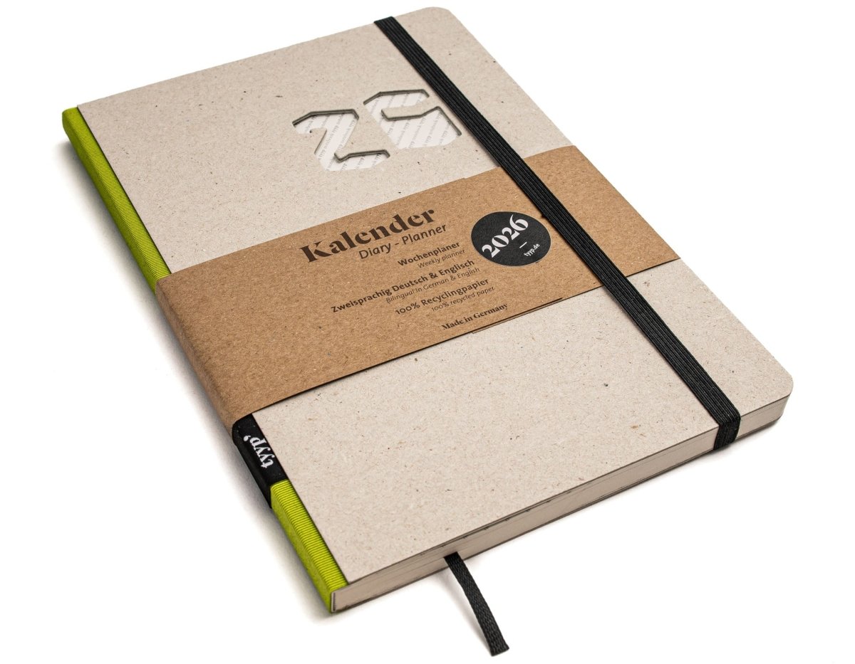 Taschenkalender 2026 – kompakt, klar, nachhaltig - tyyp