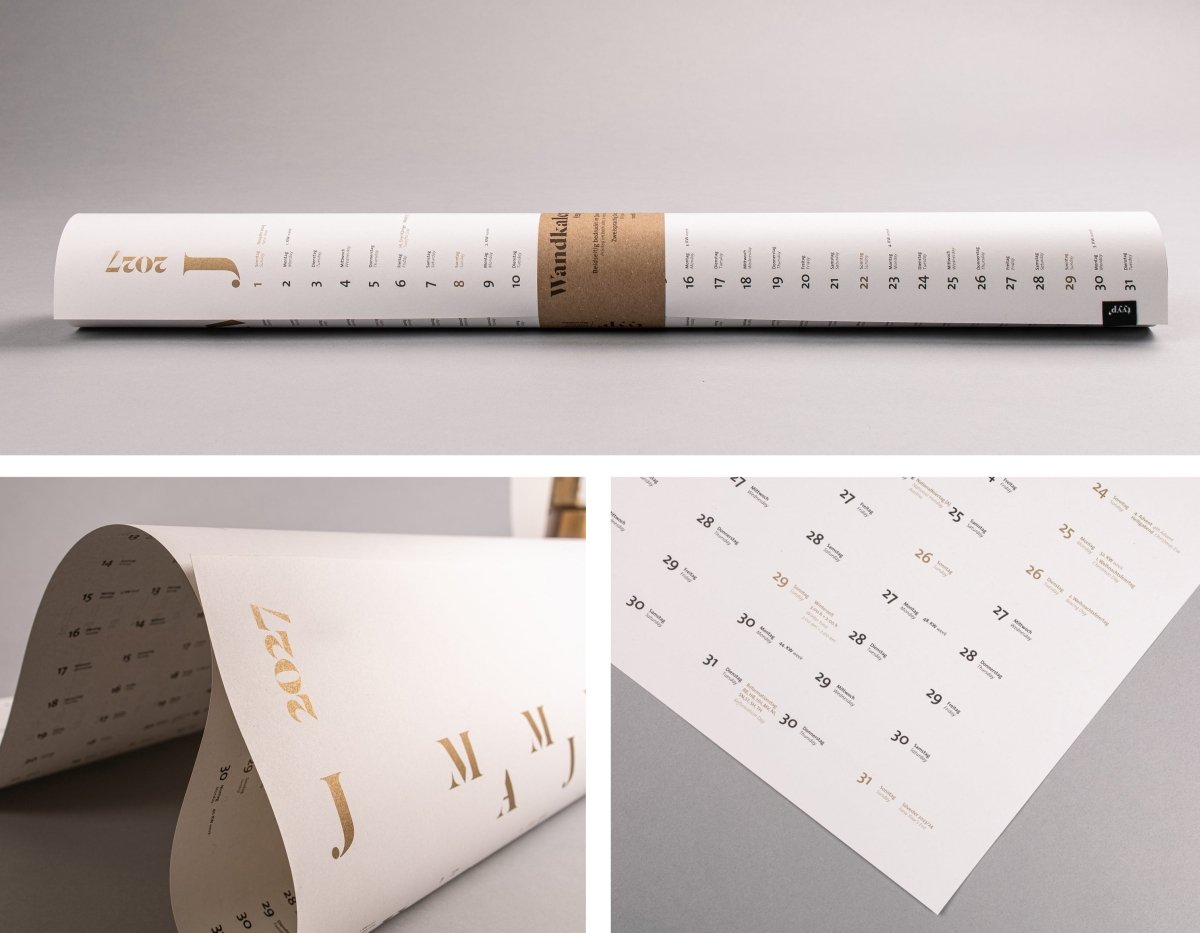 Wandkalender 2027 - tyyp