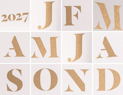 Wandkalender 2027 - tyyp