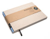 Design Notizbuch Querformat A5 aus 100 % Recyclingpapier „BerlinBook“ - Recyclingkarton-BabyBlau - tyyp