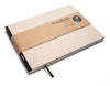 Design Notizbuch Querformat A5 aus 100 % Recyclingpapier „BerlinBook“ - Recyclingkarton-Black - tyyp