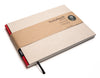 Design Notizbuch Querformat A5 aus 100 % Recyclingpapier „BerlinBook“ - Recyclingkarton-Red - tyyp