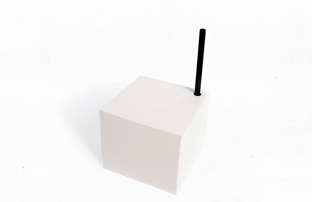 Notizblock Cube - Abreißblock Schwarzes Papier Block oder Weißes Papier - tyyp