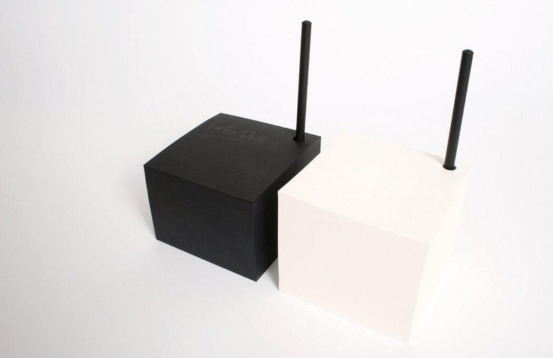 Notizblock Cube - Abreißblock Schwarzes Papier Block oder Weißes Papier - tyyp